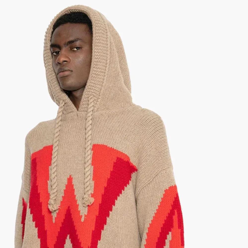 Gothic Logo Chunky Hoodie - JW ANDERSON - VENTURER
