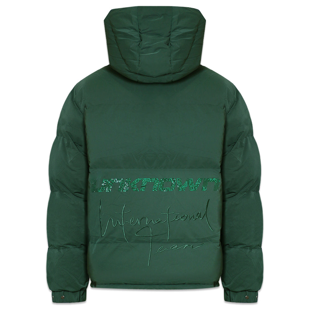 Uniform Rhinestone Puffer Jacket