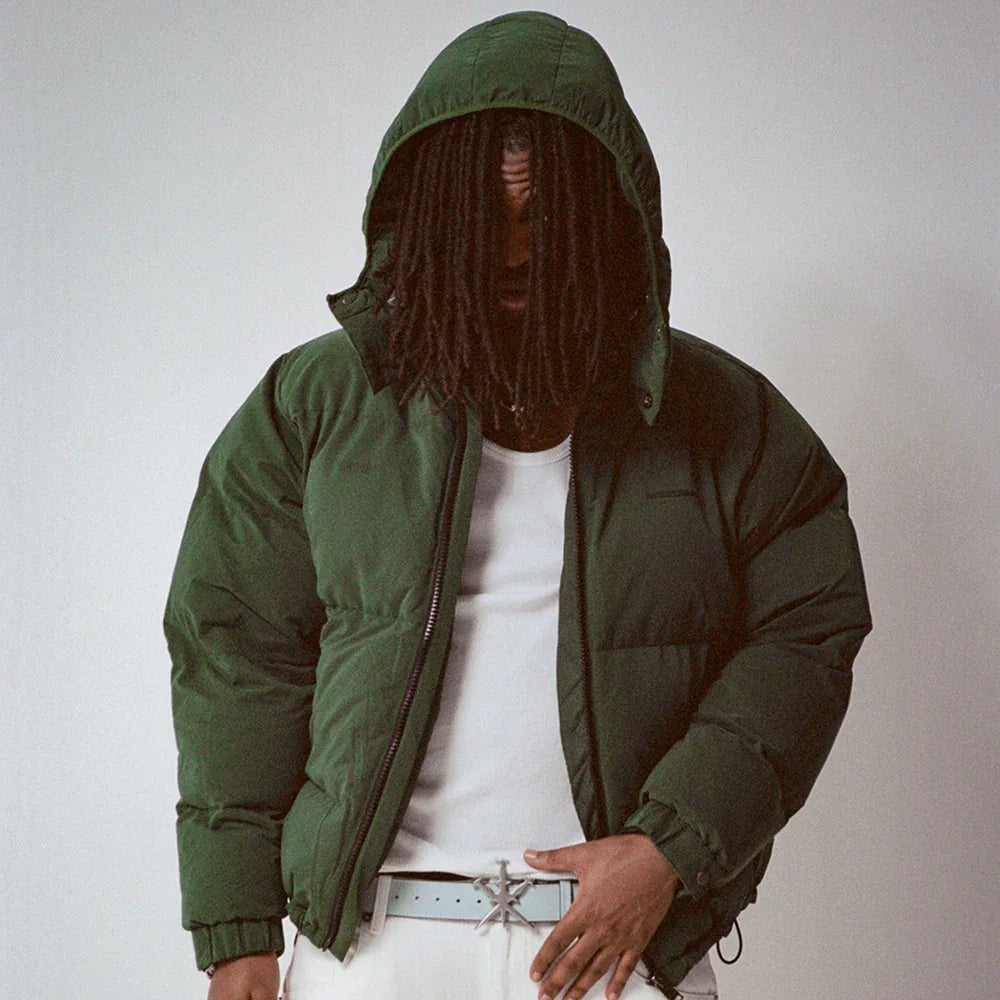 Uniform Rhinestone Puffer Jacket - UNKNOWN LONDON - VENTURER