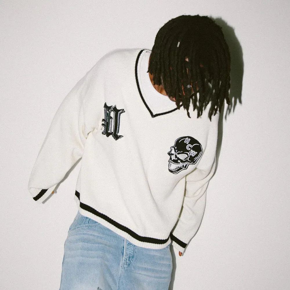 HCW U&N Skull Knit Sweater - UNKNOWN LONDON - VENTURER