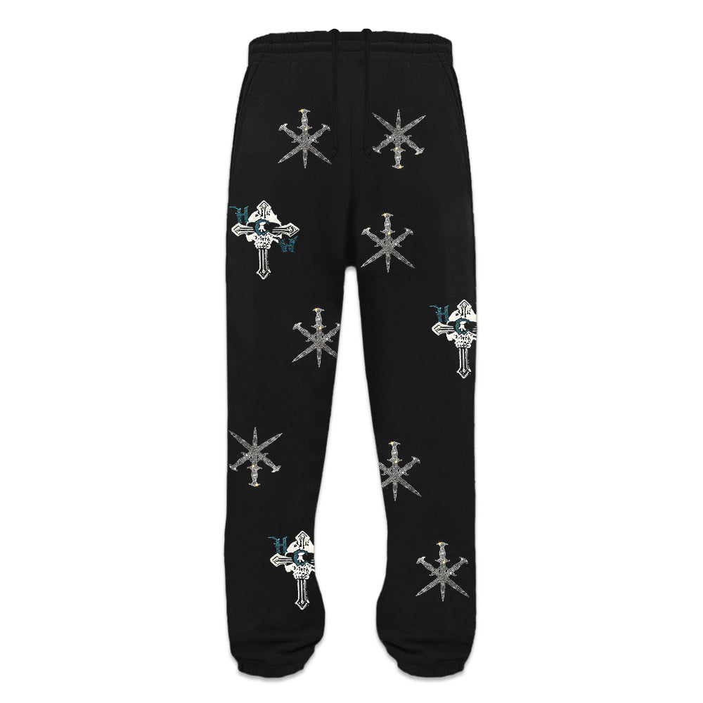 HCW Dagger Rhinestone Joggers