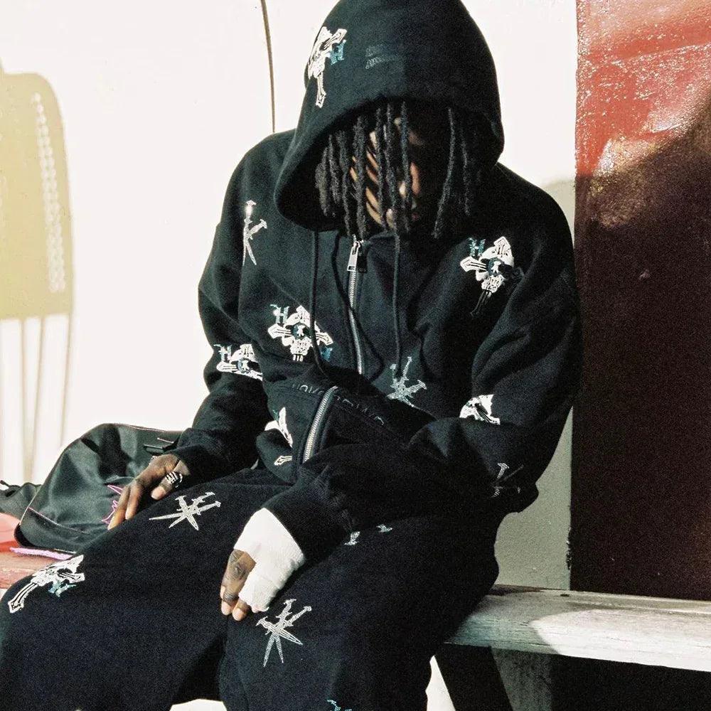 HCW Dagger Rhinestone Joggers - UNKNOWN LONDON - VENTURER