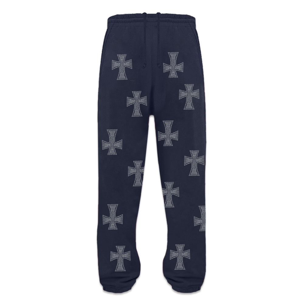 Cross Rhinestone Joggers