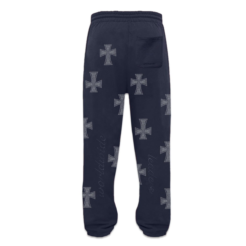 Cross Rhinestone Joggers
