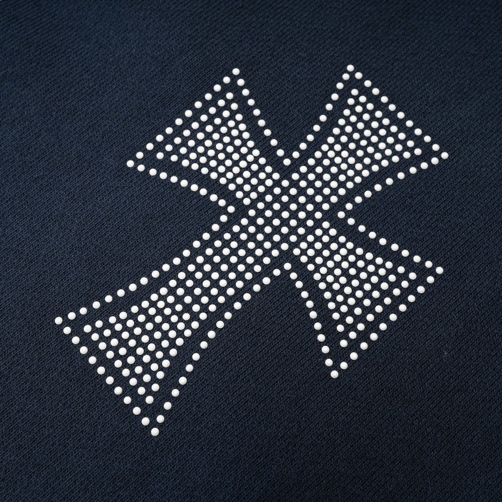 Cross Rhinestone Zip Up Hoodie - UNKNOWN LONDON - VENTURER