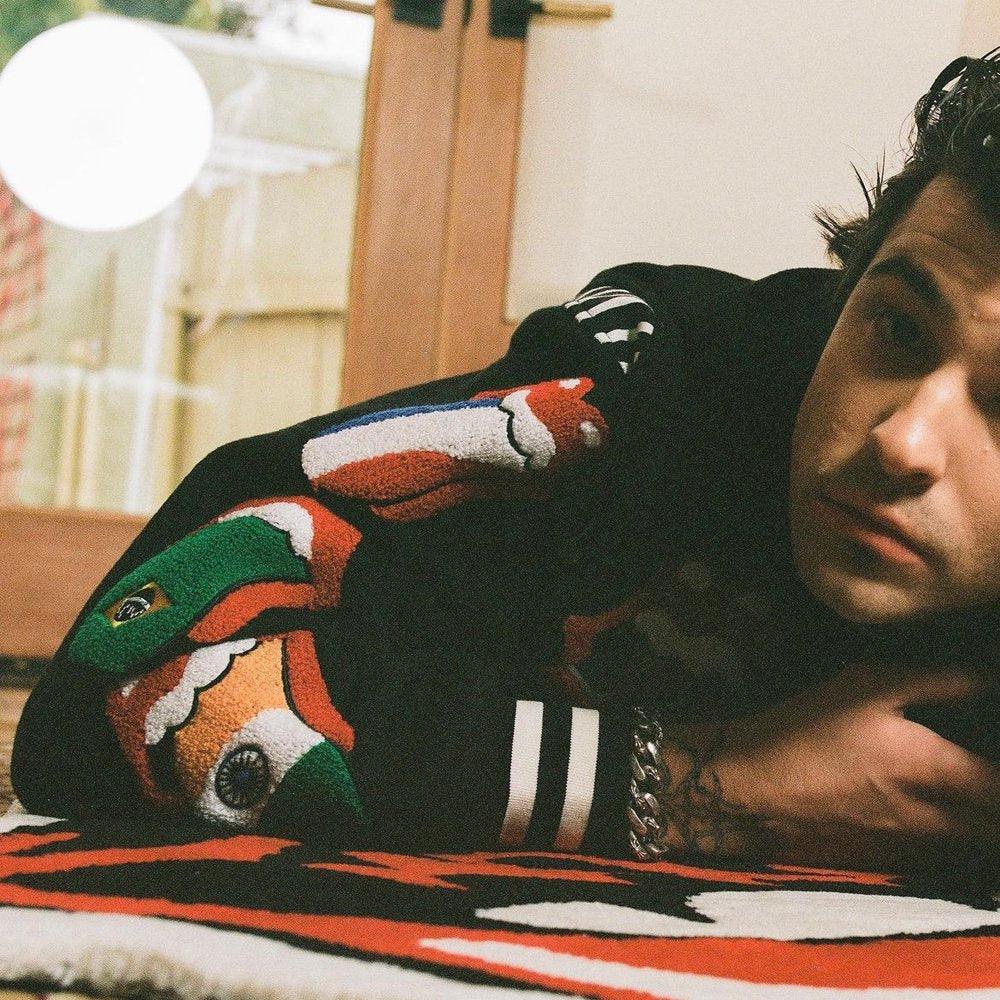 Market Rolling Stones World Flag Varsity Jacket