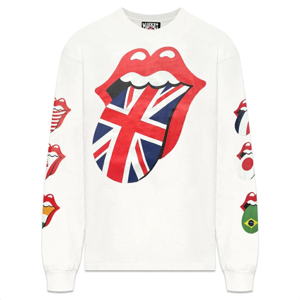 Market Rolling Stones World Flag Long Sleeve T-Shirt