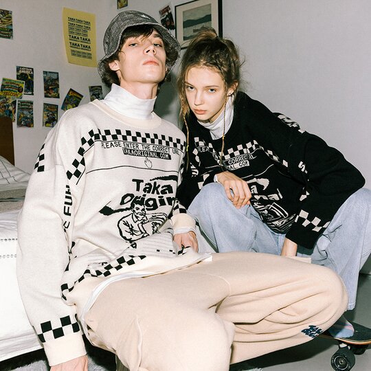 Moody Bob Mosaic Knit Jumper