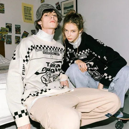 Moody Bob Mosaic Knit Jumper - TAKA ORIGINAL - VENTURER