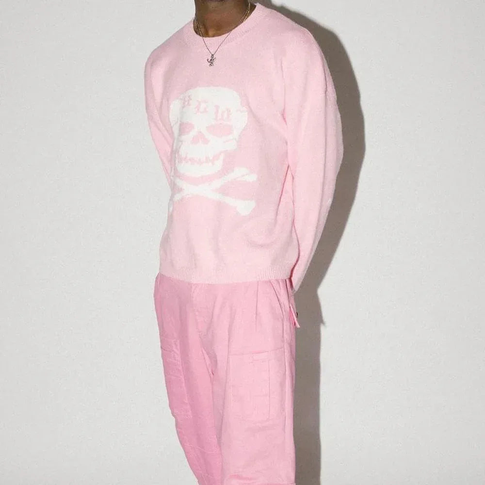 Pink Devil Knit Sweater - HEAVEN CAN WAIT - VENTURER