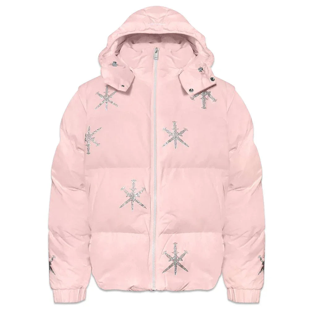 Dagger Rhinestone Puffer Jacket - UNKNOWN LONDON - VENTURER