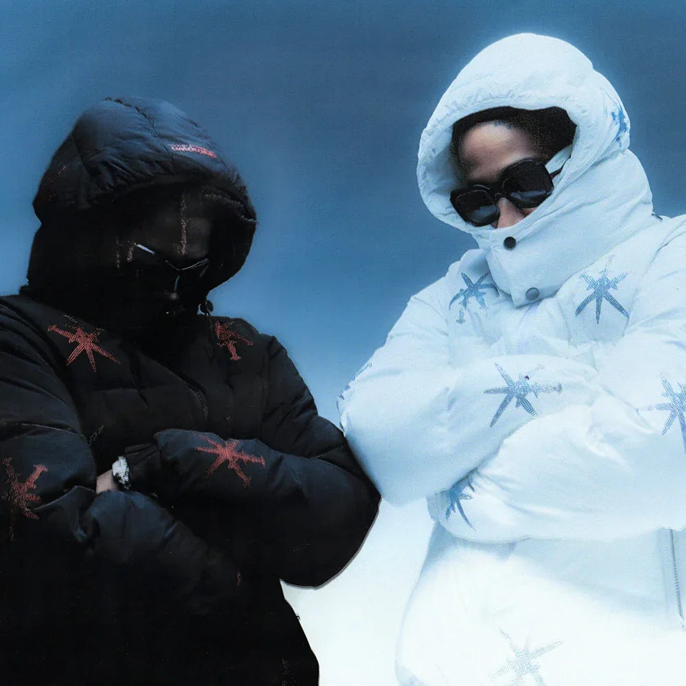 Dagger Rhinestone Puffer Jacket - UNKNOWN LONDON - VENTURER