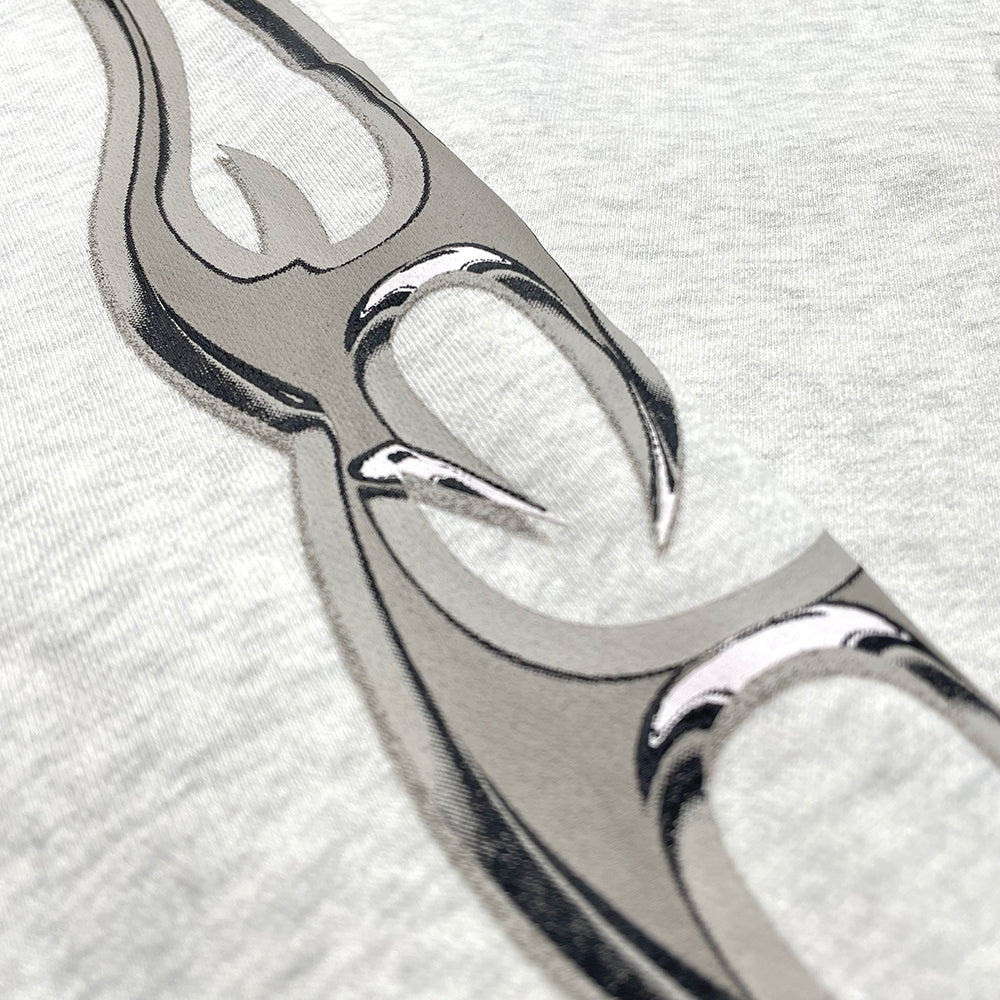 Chrome Flame Zip Hoodie