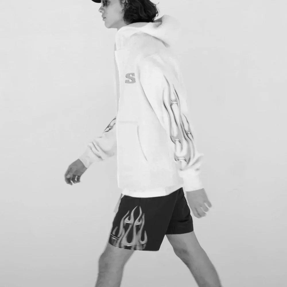 Chrome Flame Zip Hoodie - STAMPD - VENTURER