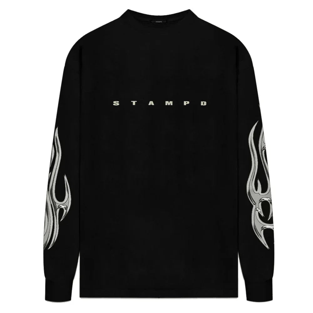 Chrome Flame LS Relaxed Tee - STAMPD - VENTURER