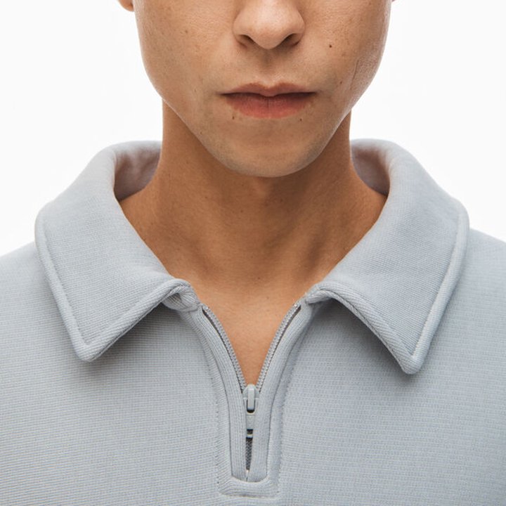 NY Puff Graphic Half Zip Sweatshirt