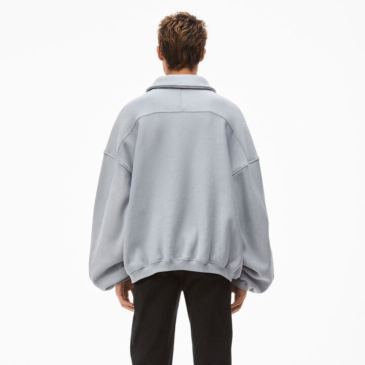 NY Puff Graphic Half Zip Sweatshirt