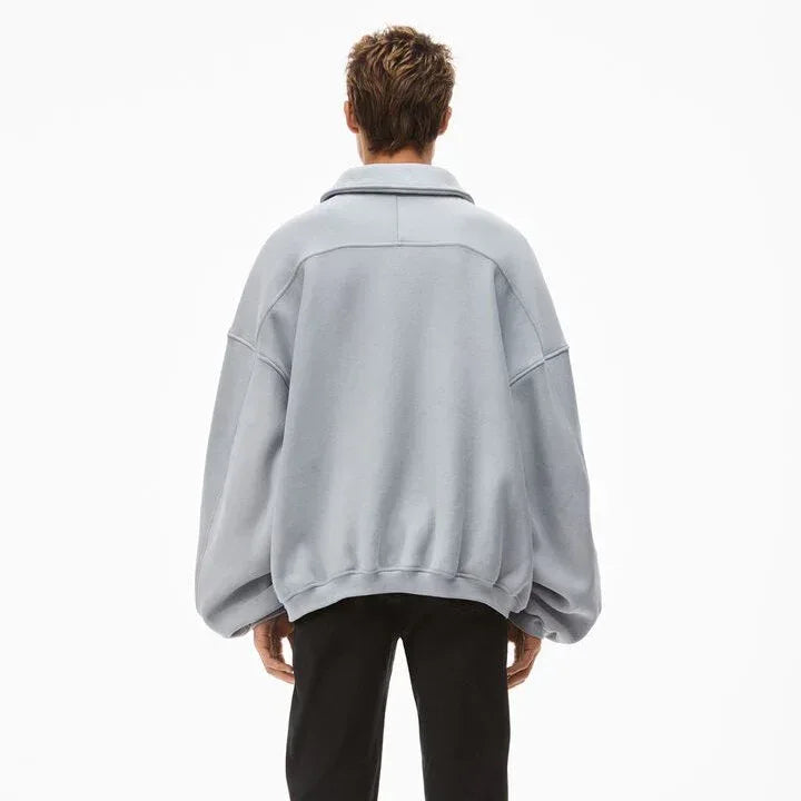 NY Puff Graphic Half Zip Sweatshirt - ALEXANDER WANG - VENTURER
