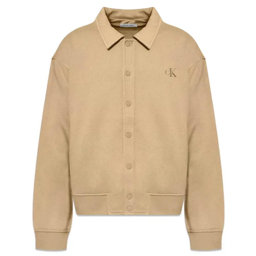 Relaxed Terry Snap Jacket - CALVIN KLEIN - VENTURER