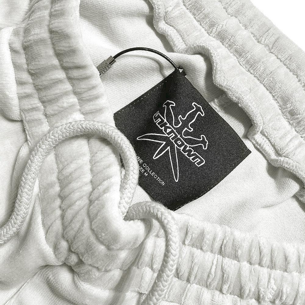 Cross Rhinestone Velour Track Pants - UNKNOWN LONDON - VENTURER