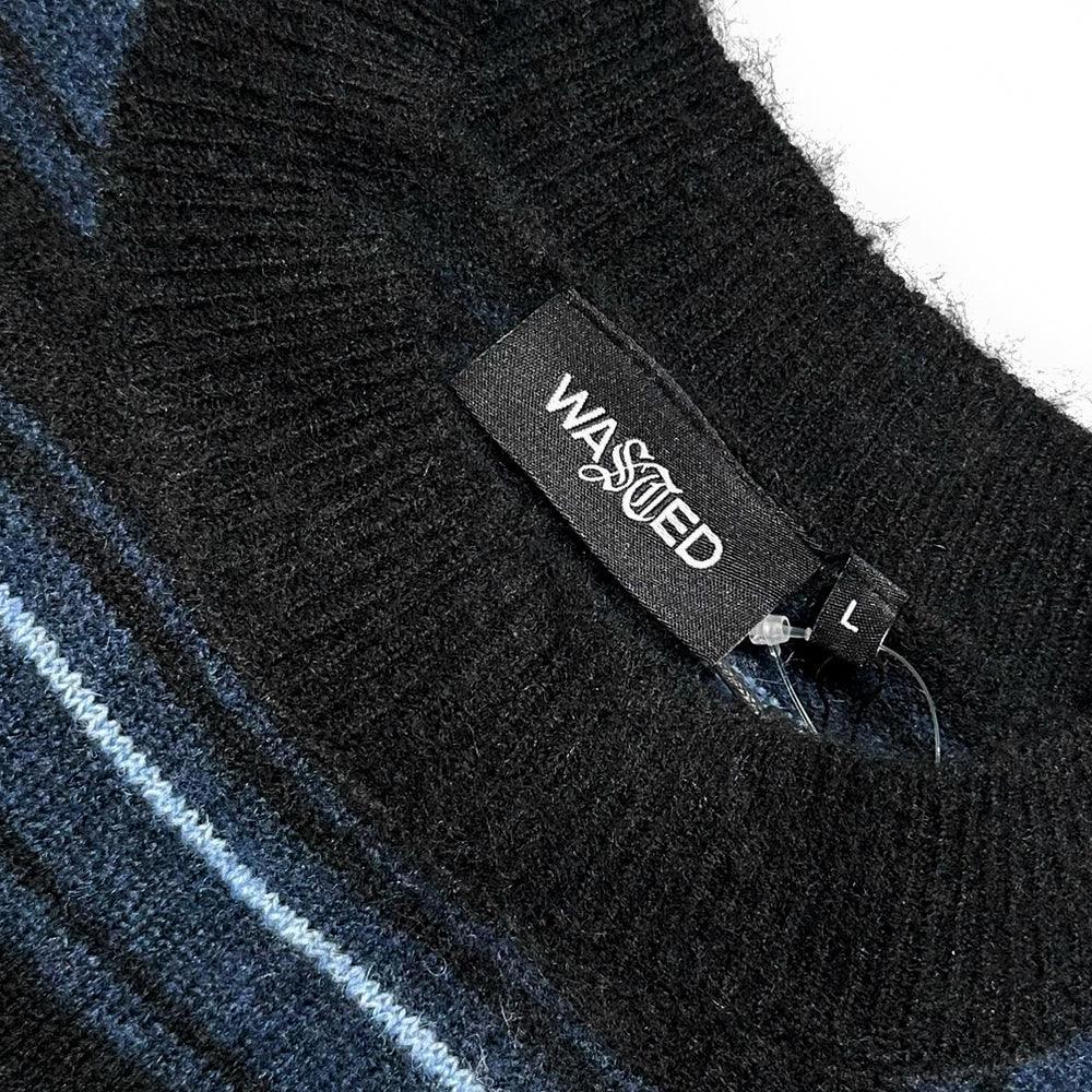 Fuzzy Stripes Savage Sweater - WASTED PARIS - VENTURER