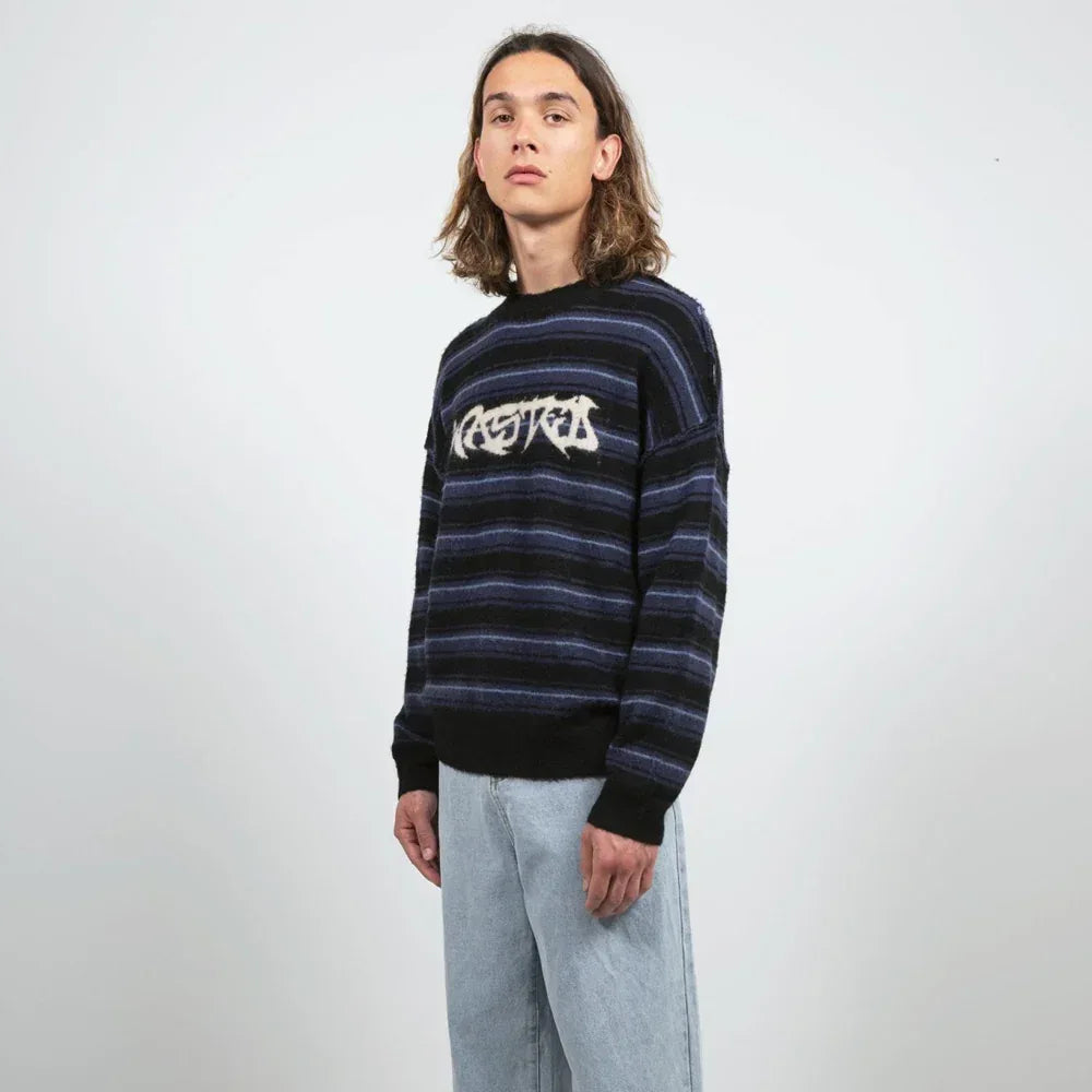 Fuzzy Stripes Savage Sweater - WASTED PARIS - VENTURER
