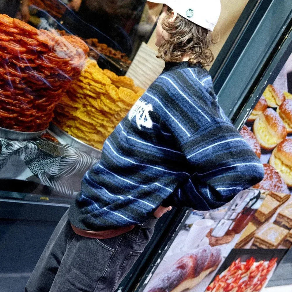 Fuzzy Stripes Savage Sweater - WASTED PARIS - VENTURER