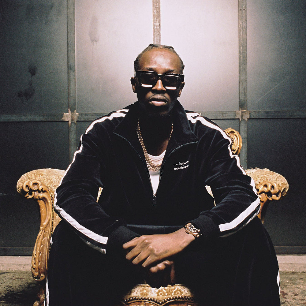 Black Velour Track Pants