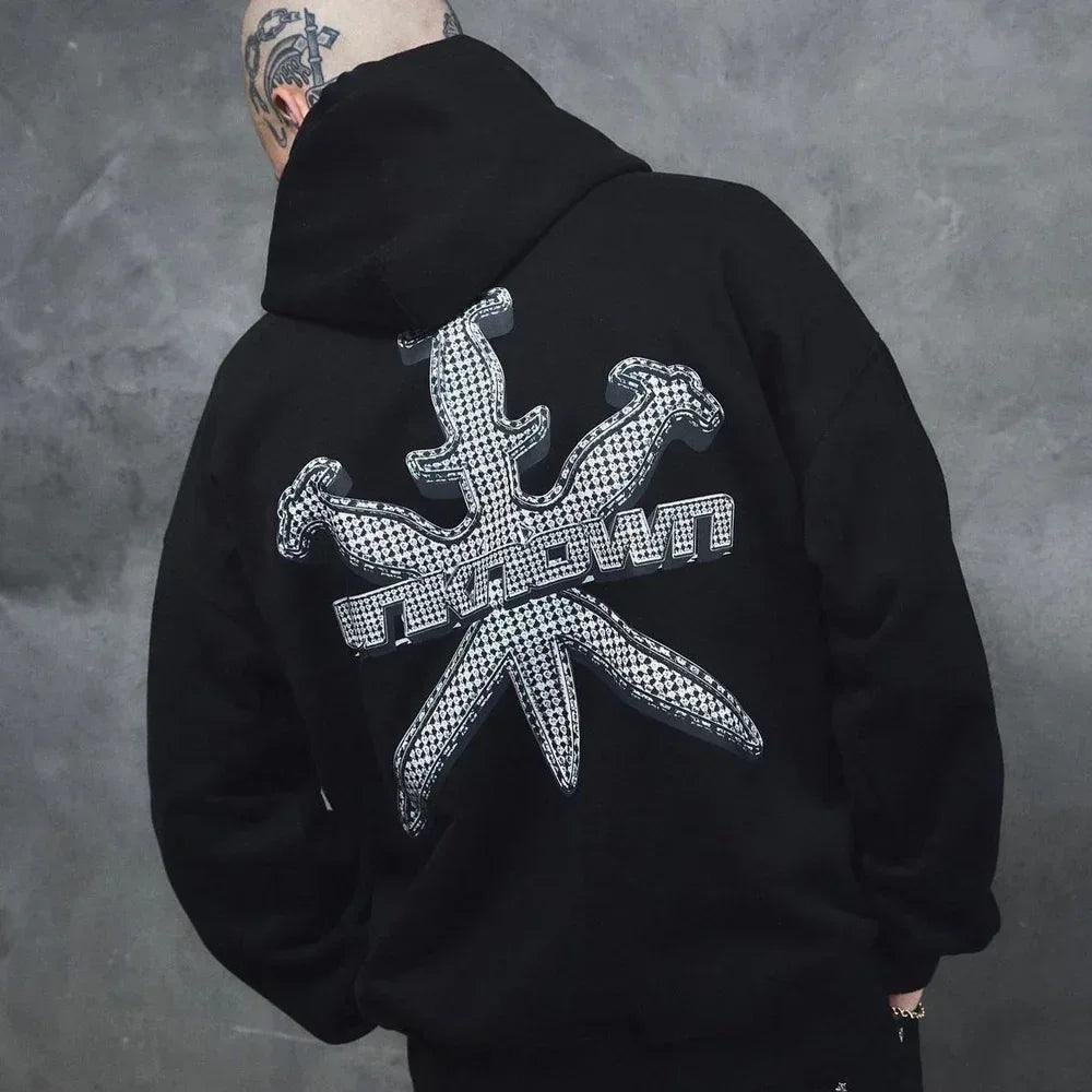 Iced Out Style Dagger Hoodie - UNKNOWN LONDON - VENTURER