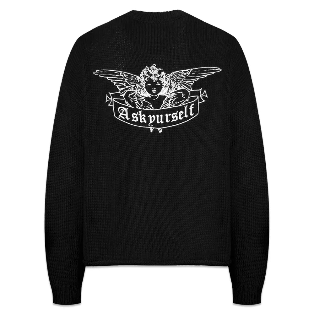 Angel Raw Cropped Chunky Knit - ASKYURSELF - VENTURER