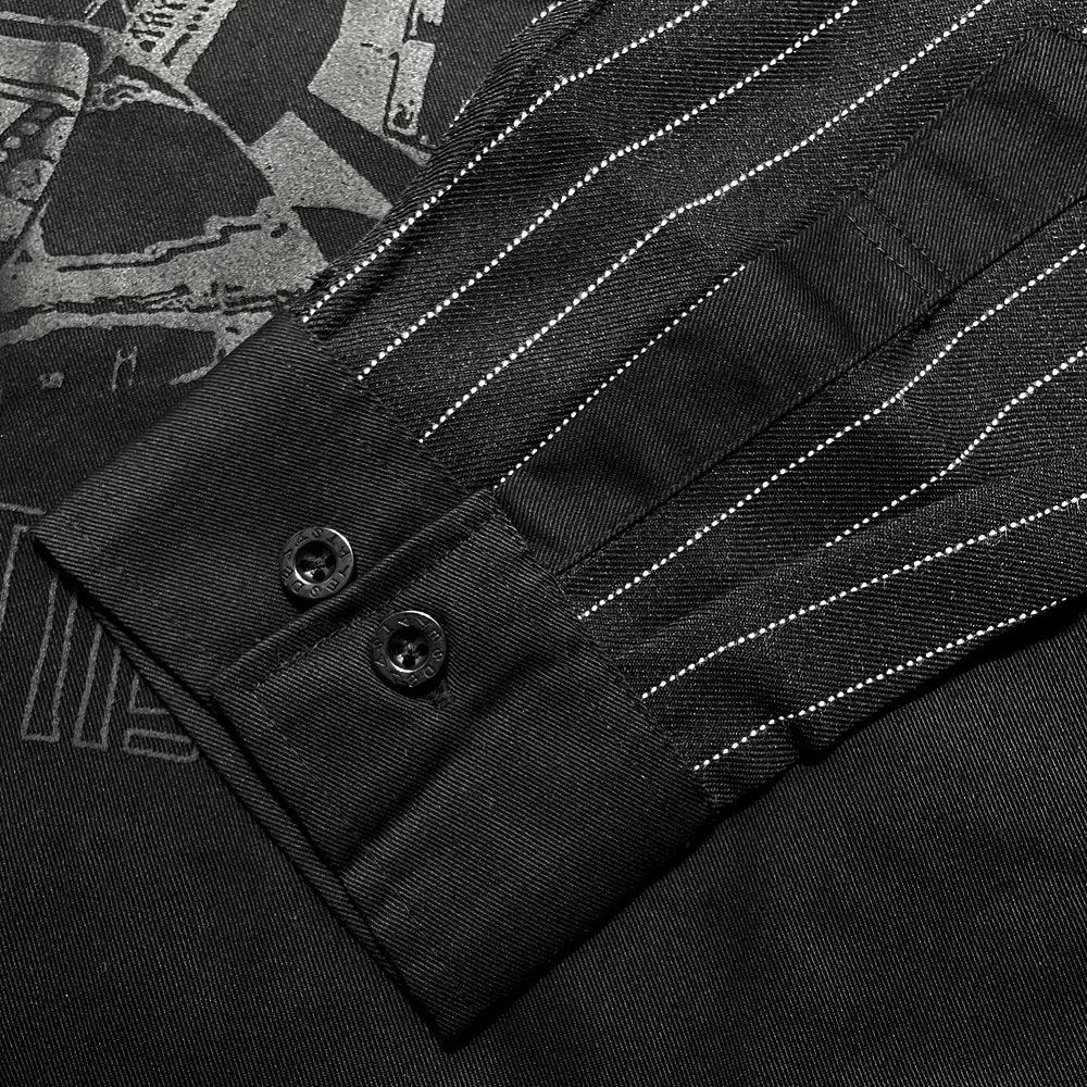 Pinstripe Over Shirt
