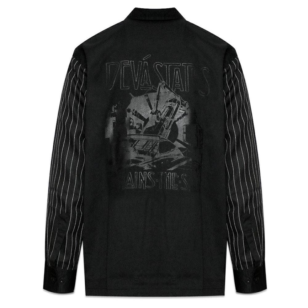 Pinstripe Over Shirt
