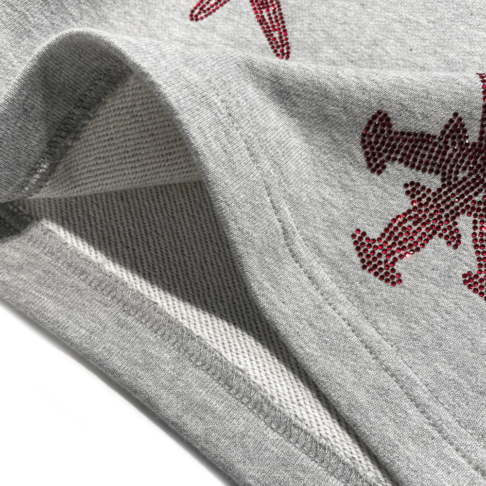 Dagger Rhinestone Shorts