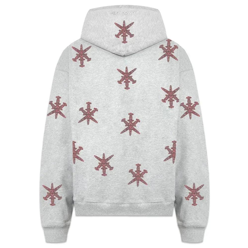 Dagger Rhinestone Zip Hoodie - UNKNOWN LONDON - VENTURER
