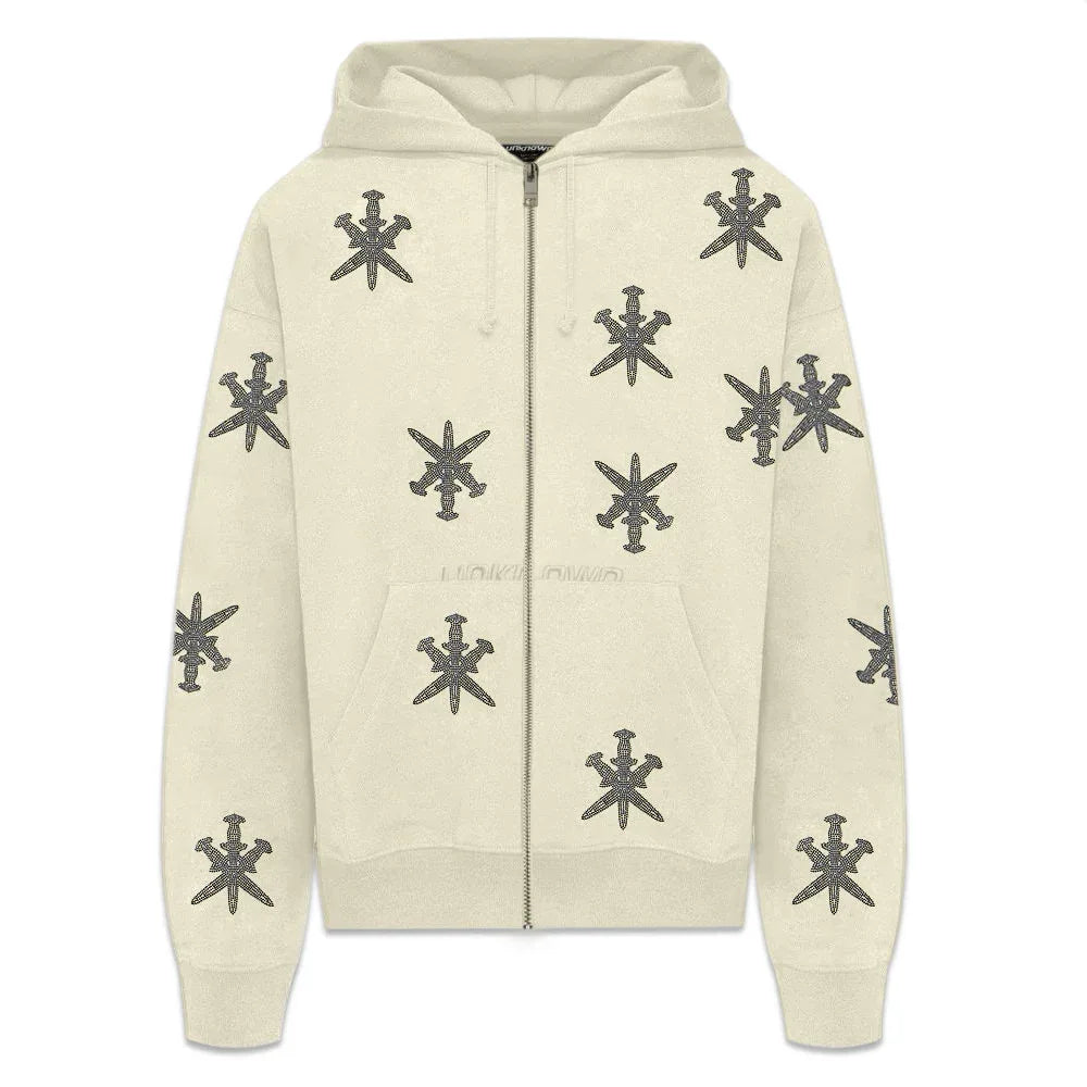 Unknown London /パーカー クリーム&グリーン unknownlondon パーカー UNKNOWN LONDON(アンノウン・ロンドン)商品