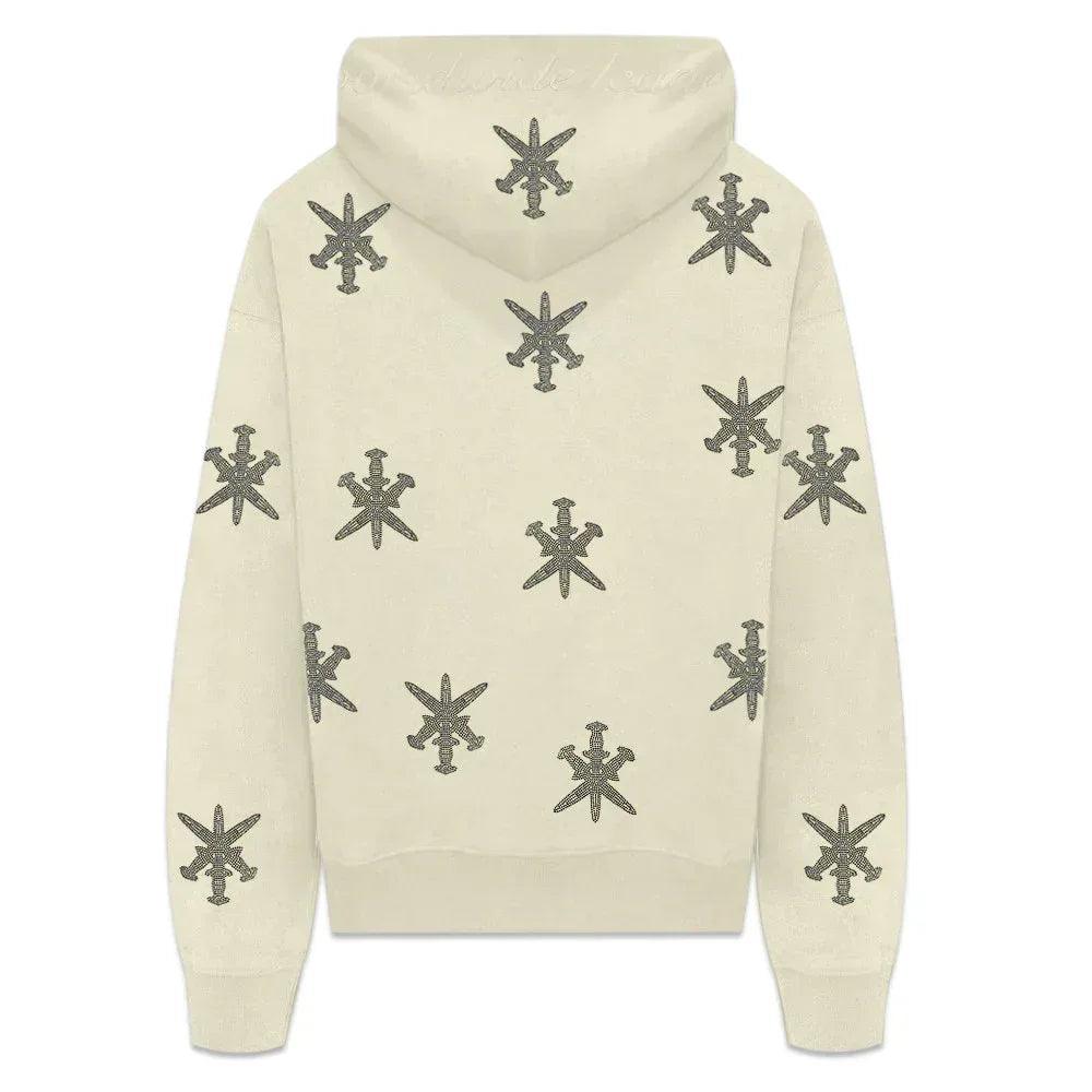 Dagger Rhinestone Zip Hoodie - UNKNOWN LONDON - VENTURER