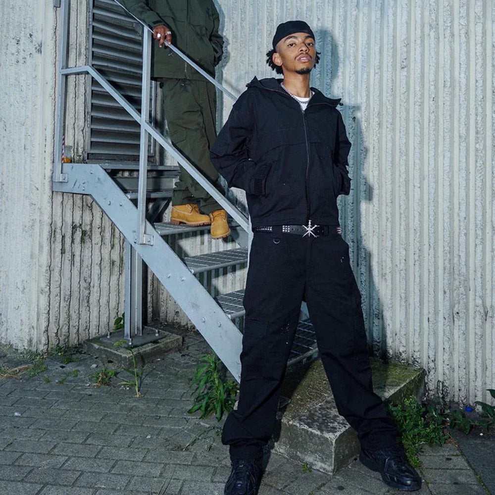 Cross Rhinestone Ripstop Cargo Pants - UNKNOWN LONDON - VENTURER
