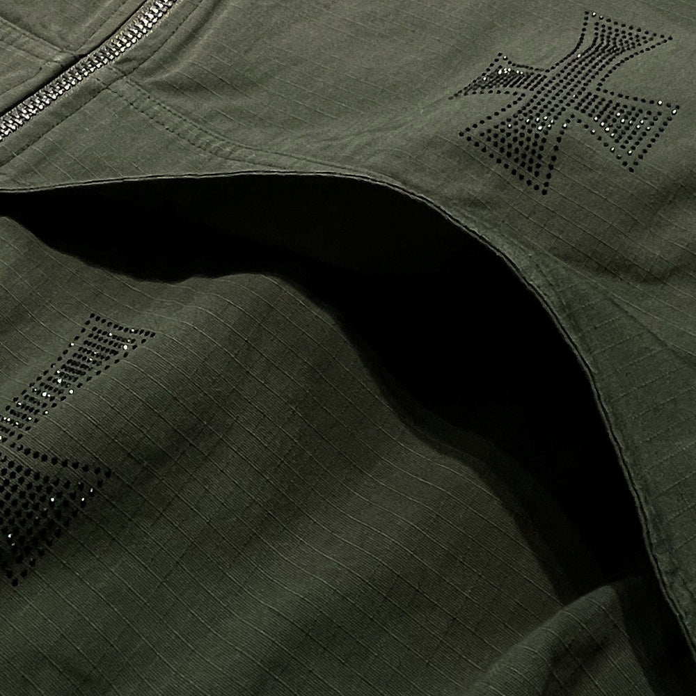 Cross Rhinestone Ripstop Jacket