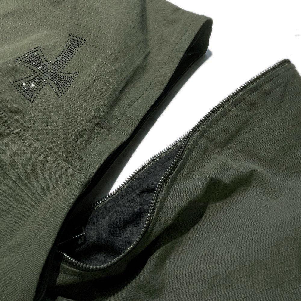 Cross Rhinestone Ripstop Jacket - UNKNOWN LONDON - VENTURER