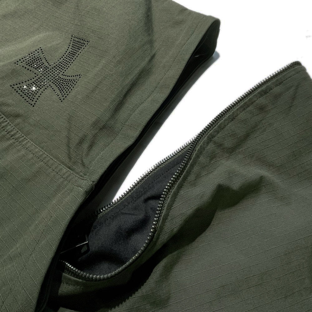 Cross Rhinestone Ripstop Jacket - UNKNOWN LONDON - VENTURER