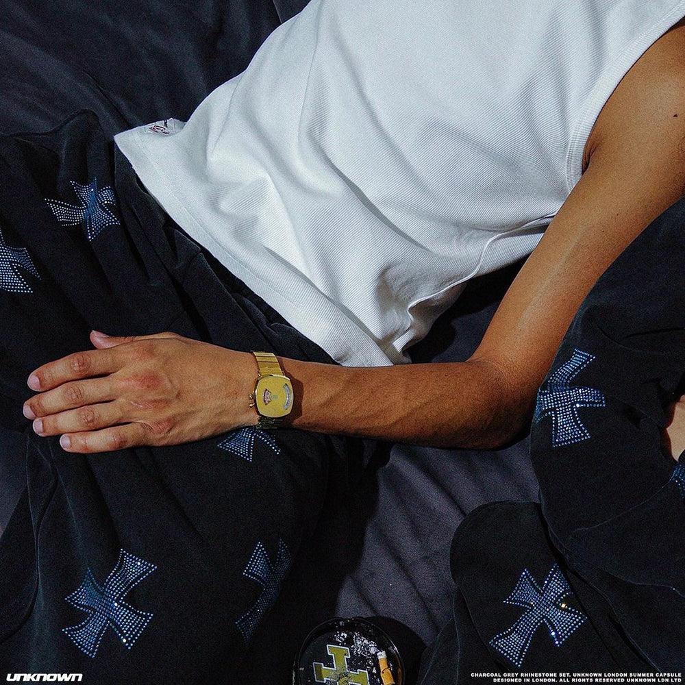 Cross Rhinestone Joggers - UNKNOWN LONDON - VENTURER