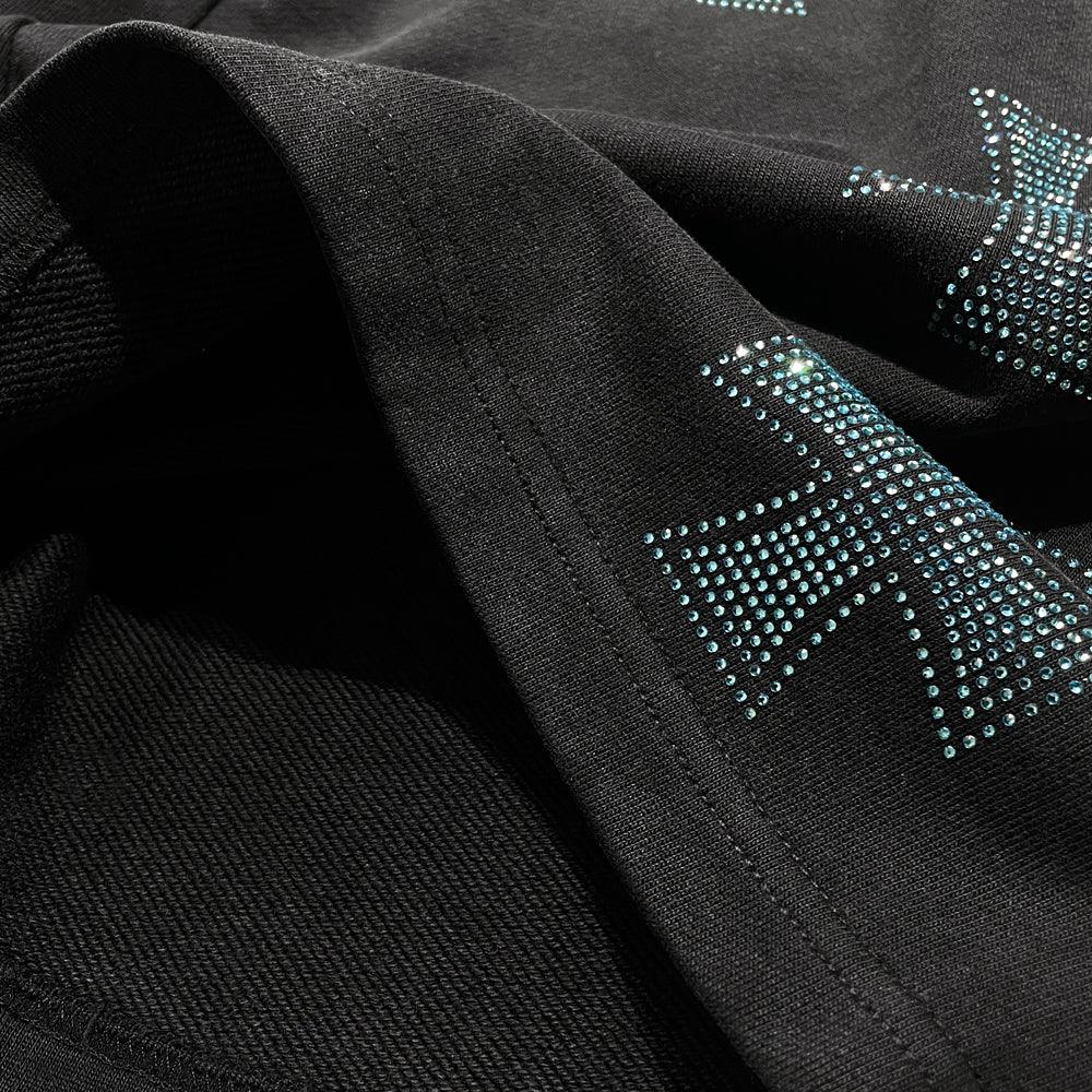 Cross Rhinestone Shorts - UNKNOWN LONDON - VENTURER