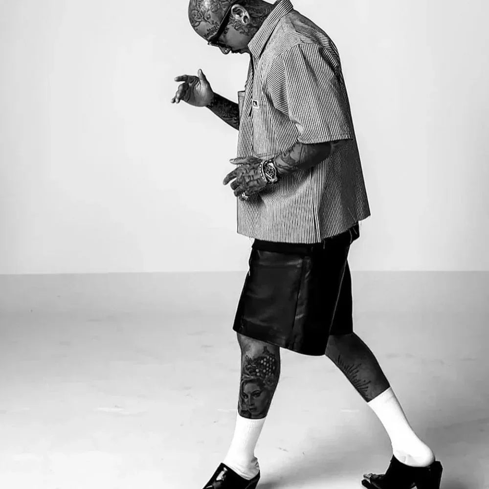 Nappa Leather Work Shorts - ASKYURSELF - VENTURER