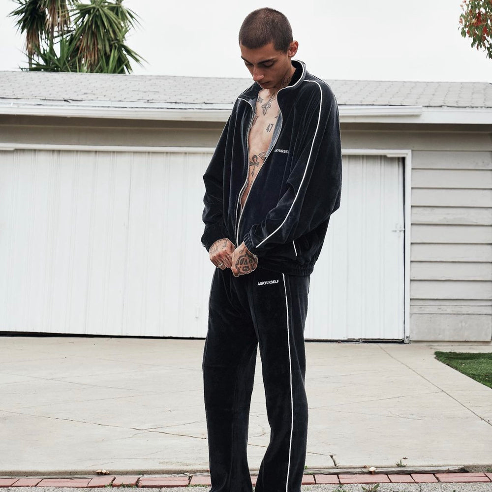 Velour Track Jacket