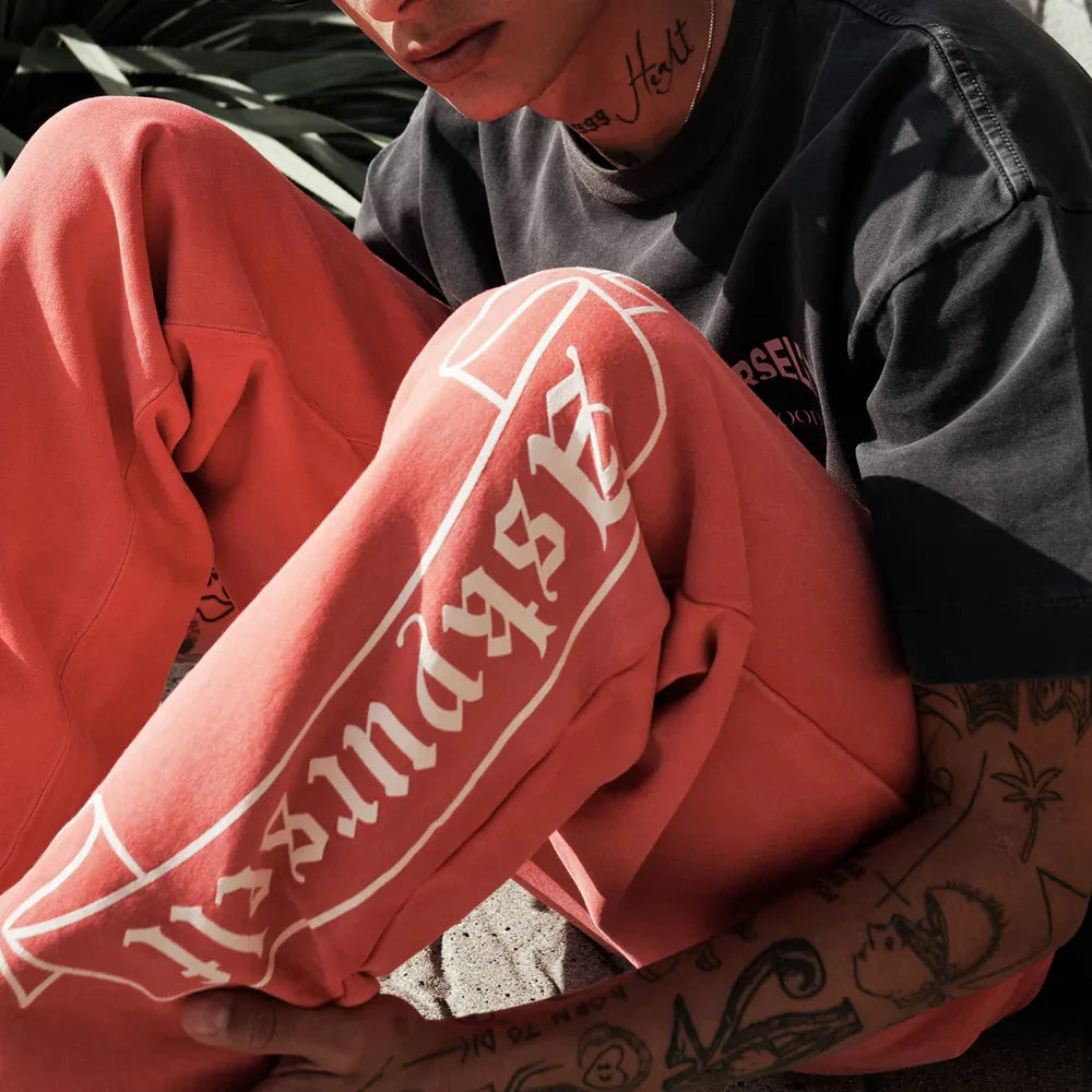 Faded Banned Raw Joggers - ASKYURSELF - VENTURER