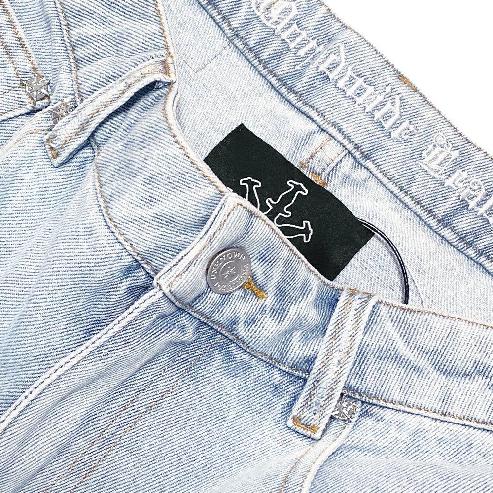 Dagger Embroidery Baggy Denim - UNKNOWN LONDON - VENTURER