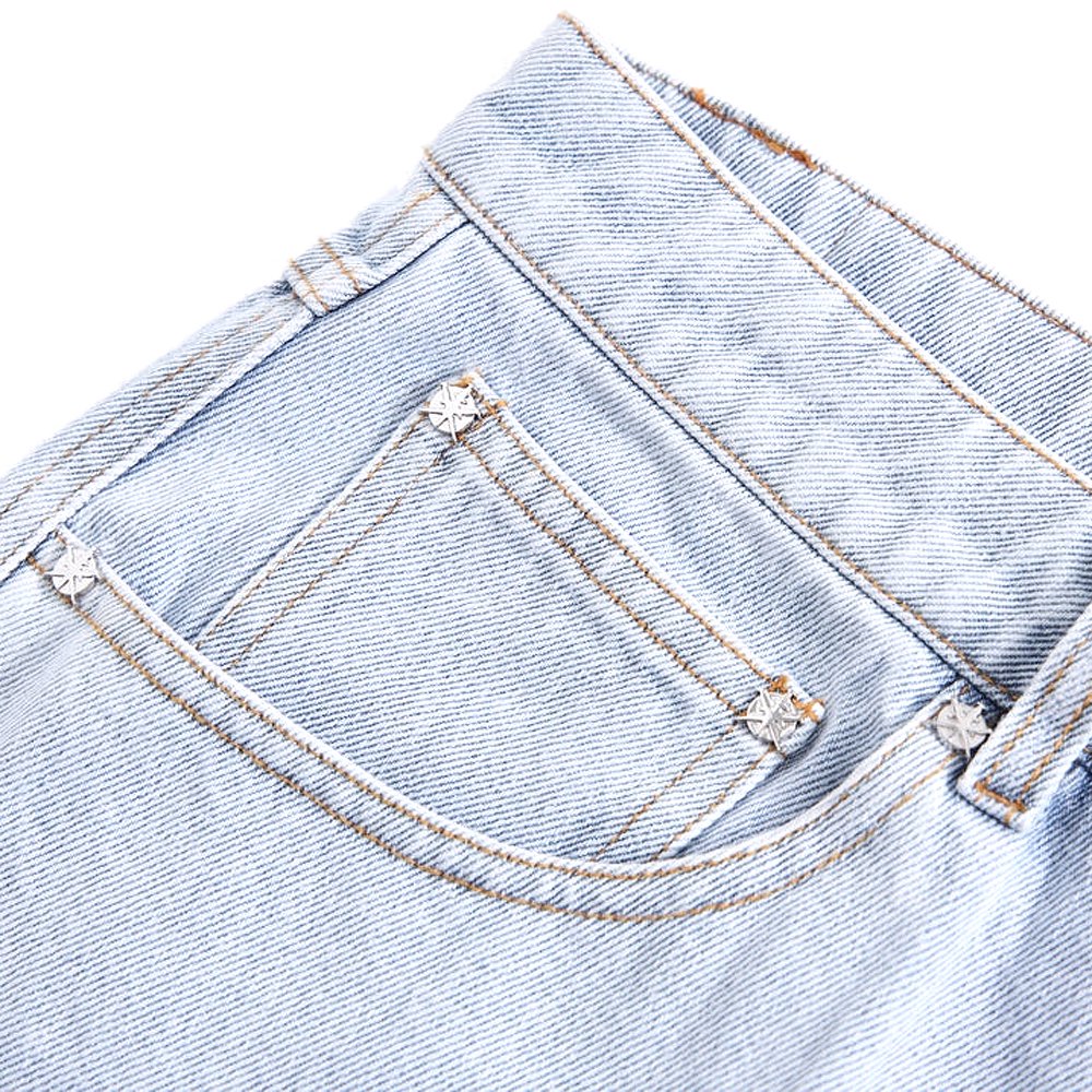 Dagger Embroidery Baggy Denim - UNKNOWN LONDON - VENTURER