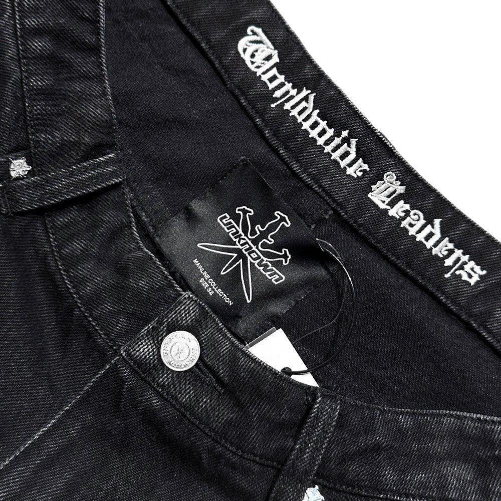 Distressed U&N Denim Shorts - UNKNOWN LONDON - VENTURER