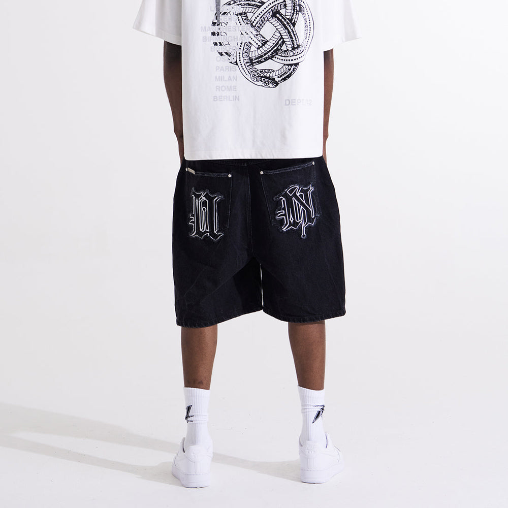 Distressed U&N Denim Shorts