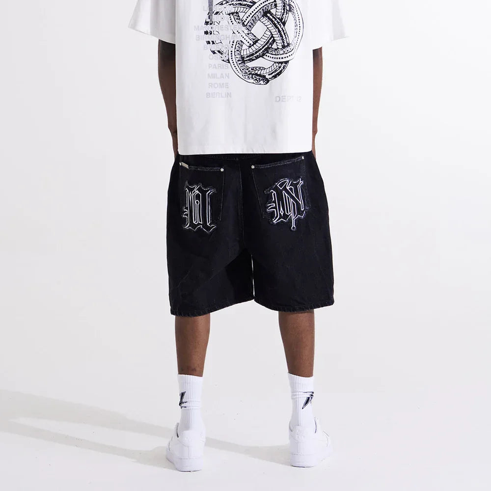 Distressed U&N Denim Shorts - UNKNOWN LONDON - VENTURER